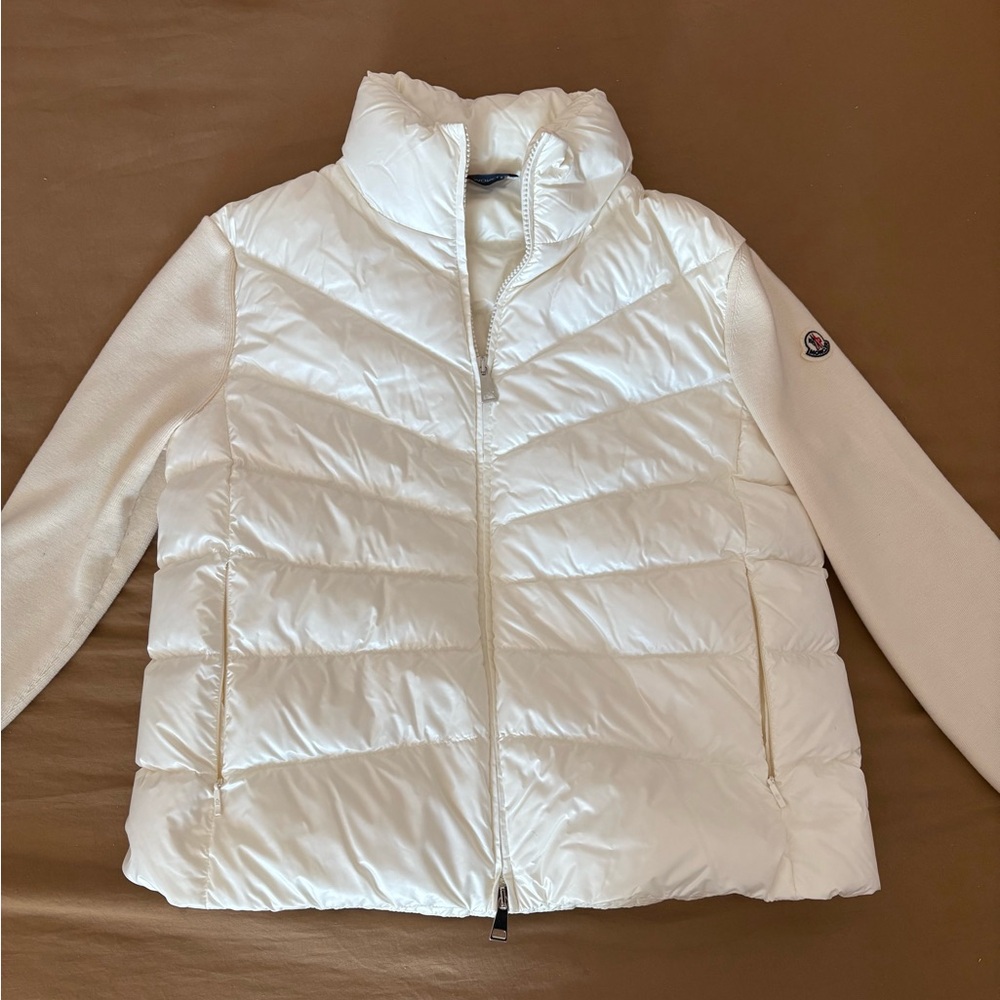Authentic Moncler Women's White Puffer Jacket